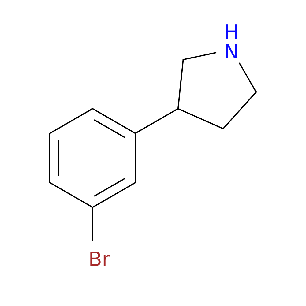 3-(3-Bromophenyl)pyrrolidine