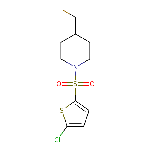 1-[(5-chlorothiophen-2-yl)sulfonyl]-4-(fluoromethyl)piperidine