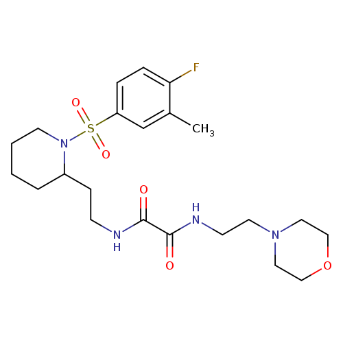 N-{2-[1-(4-fluoro-3-methylbenzenesulfonyl)piperidin-2-yl]ethyl}-N'-[2-(morpholin-4-yl)ethyl]ethanediamide