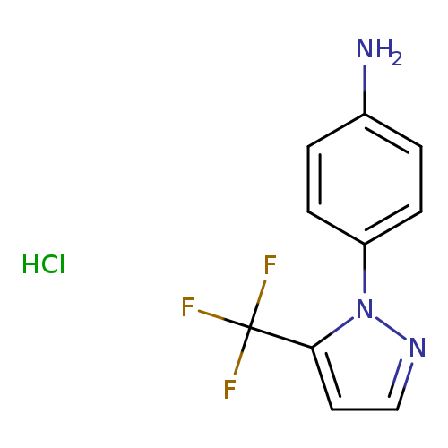 4-[5-(trifluoromethyl)-1H-pyrazol-1-yl]aniline hydrochloride