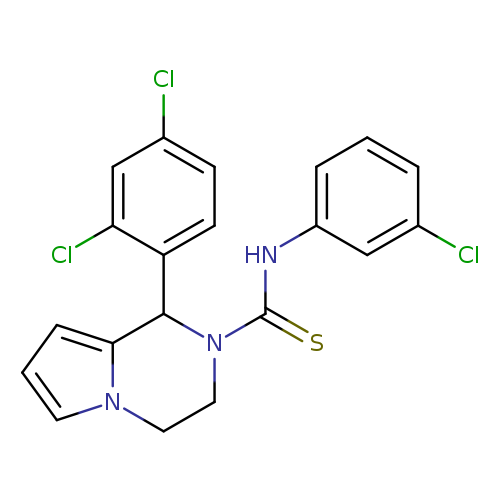 N-(3-chlorophenyl)-1-(2,4-dichlorophenyl)-1H,2H,3H,4H-pyrrolo[1,2-a]pyrazine-2-carbothioamide