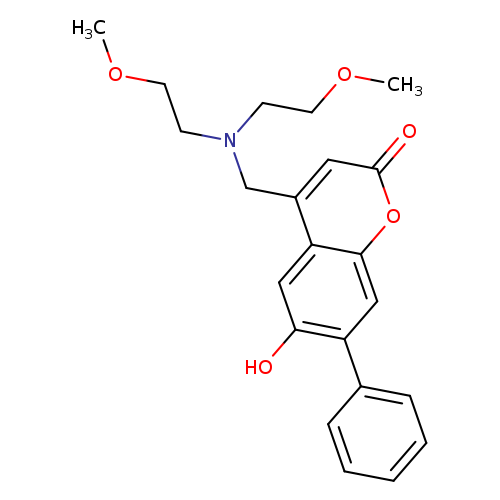 4-{[bis(2-methoxyethyl)amino]methyl}-6-hydroxy-7-phenyl-2H-chromen-2-one