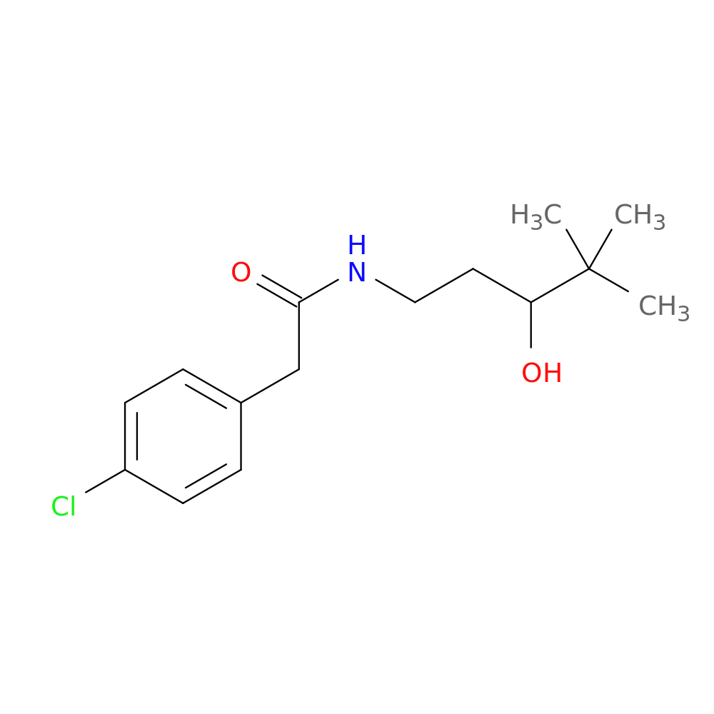 2-(4-chlorophenyl)-N-(3-hydroxy-4,4-dimethylpentyl)acetamide