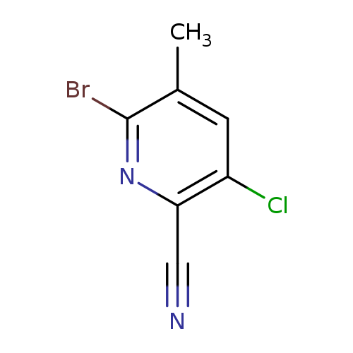 6-bromo-3-chloro-5-methylpyridine-2-carbonitrile
