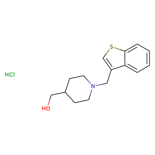 {1-[(1-benzothiophen-3-yl)methyl]piperidin-4-yl}methanol hydrochloride