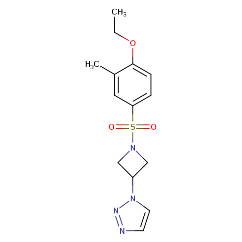 1-[1-(4-ethoxy-3-methylbenzenesulfonyl)azetidin-3-yl]-1H-1,2,3-triazole