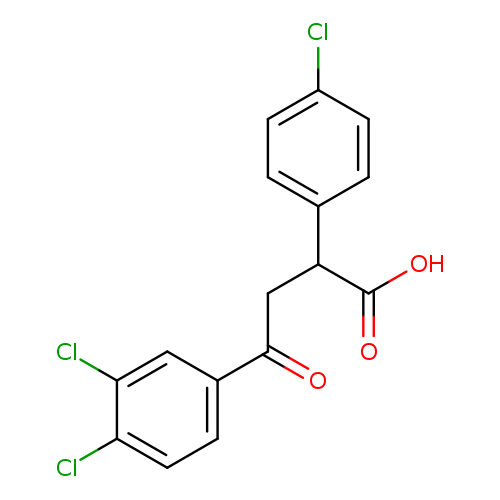 2-(4-chlorophenyl)-4-(3,4-dichlorophenyl)-4-oxobutanoic acid