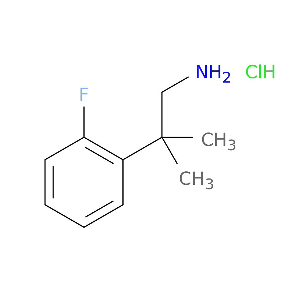 2-(2-Fluorophenyl)-2-methylpropylamine HCl