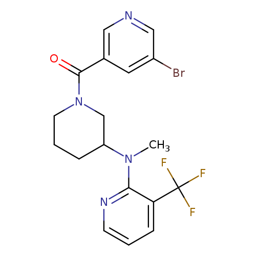 N-[1-(5-bromopyridine-3-carbonyl)piperidin-3-yl]-N-methyl-3-(trifluoromethyl)pyridin-2-amine