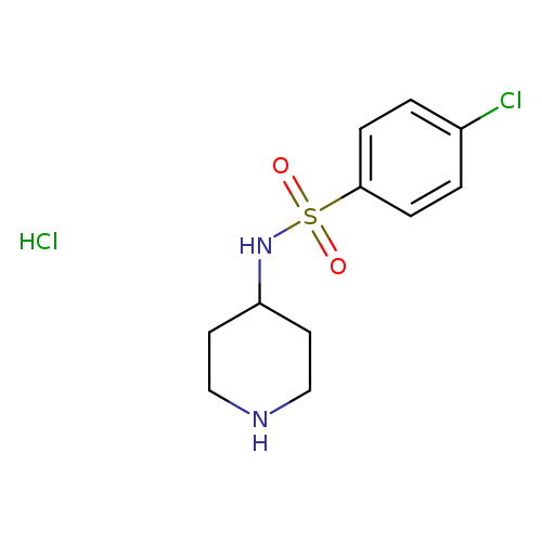 4-chloro-N-(piperidin-4-yl)benzene-1-sulfonamide hydrochloride
