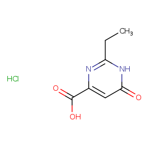 2-ethyl-6-oxo-1,6-dihydropyrimidine-4-carboxylic acid hydrochloride