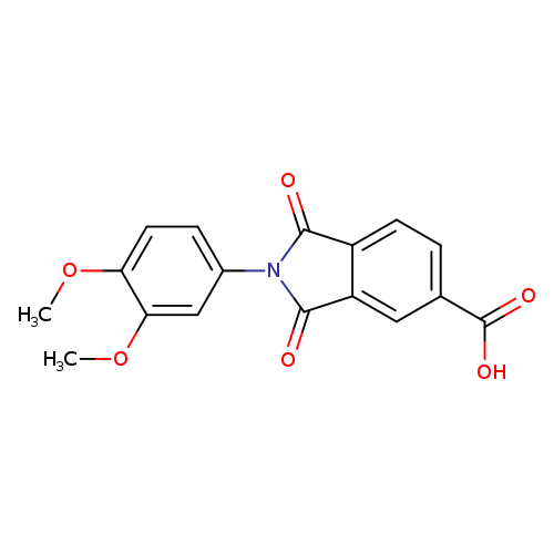 2-(3,4-dimethoxyphenyl)-1,3-dioxoisoindoline-5-carboxylic acid