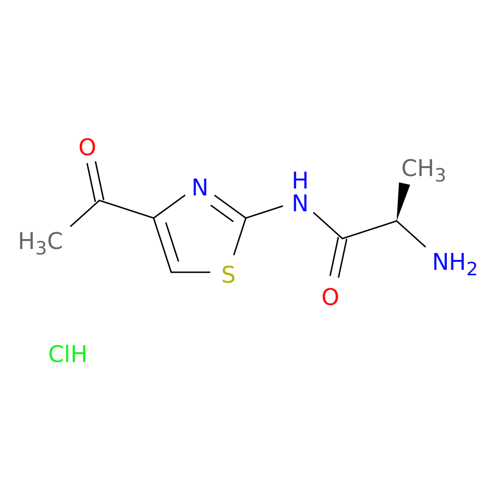 (2R)-N-(4-acetyl-1,3-thiazol-2-yl)-2-aminopropanamide hydrochloride