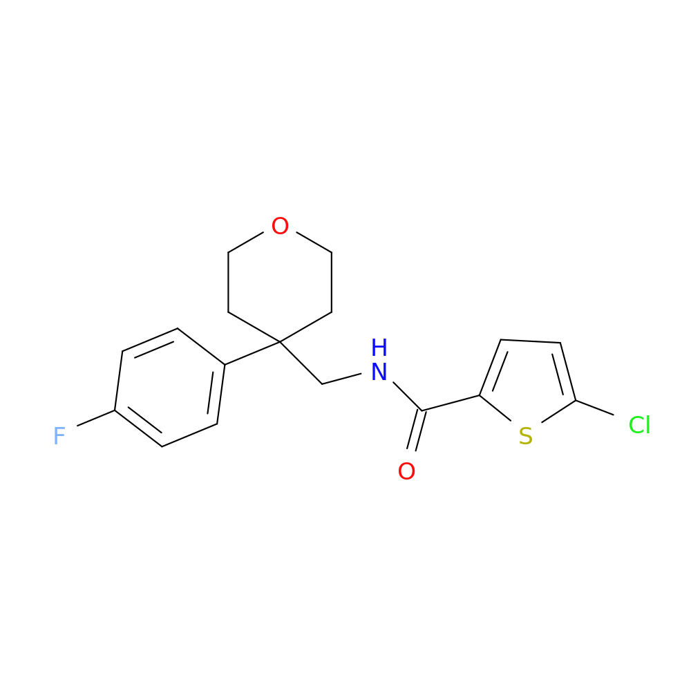 5-chloro-N-{[4-(4-fluorophenyl)oxan-4-yl]methyl}thiophene-2-carboxamide