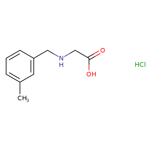2-{[(3-methylphenyl)methyl]amino}acetic acid hydrochloride