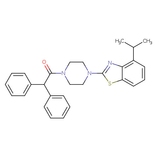 2,2-diphenyl-1-{4-[4-(propan-2-yl)-1,3-benzothiazol-2-yl]piperazin-1-yl}ethan-1-one