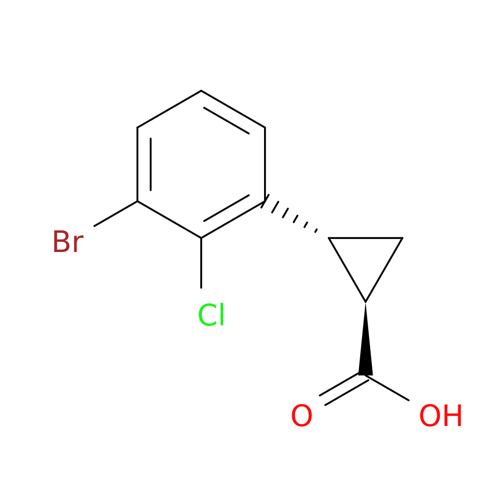 rac-(1R,2R)-2-(3-bromo-2-chlorophenyl)cyclopropane-1-carboxylic acid