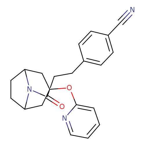 4-{3-oxo-3-[3-(pyridin-2-yloxy)-8-azabicyclo[3.2.1]octan-8-yl]propyl}benzonitrile