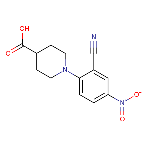 1-(2-Cyano-4-nitrophenyl)piperidine-4-carboxylic acid