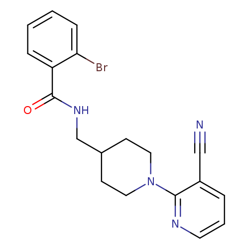 2-bromo-N-{[1-(3-cyanopyridin-2-yl)piperidin-4-yl]methyl}benzamide
