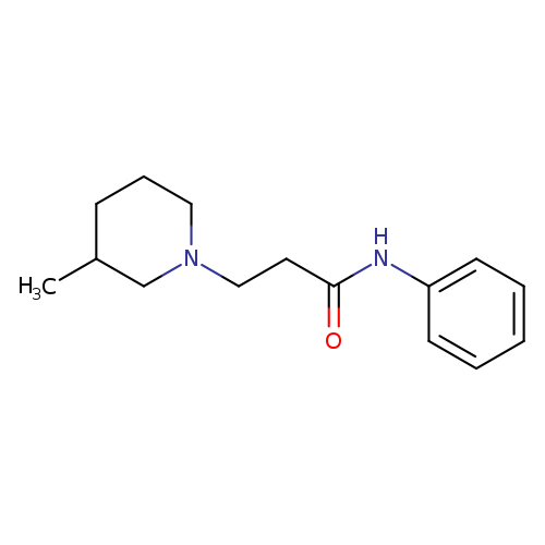 3-(3-methyl-1-piperidinyl)-N-phenylpropanamide