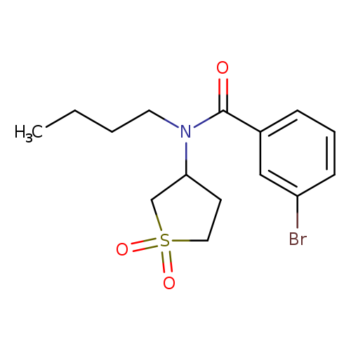 3-bromo-N-butyl-N-(1,1-dioxo-1lambda6-thiolan-3-yl)benzamide