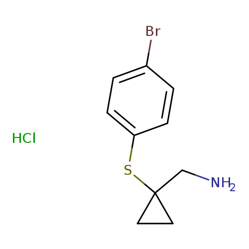 {1-[(4-bromophenyl)sulfanyl]cyclopropyl}methanamine hydrochloride