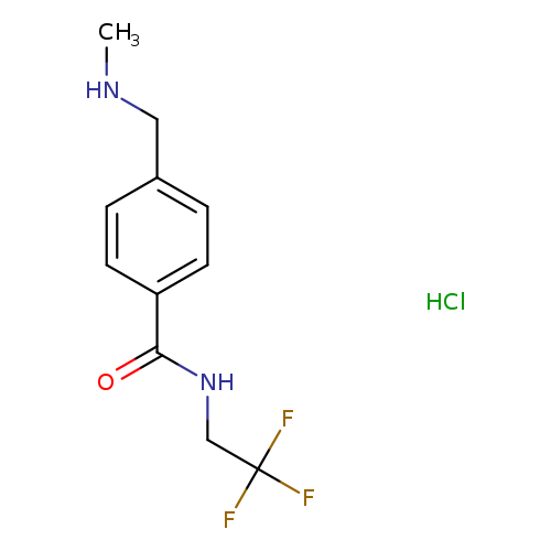 4-[(methylamino)methyl]-N-(2,2,2-trifluoroethyl)benzamide hydrochloride