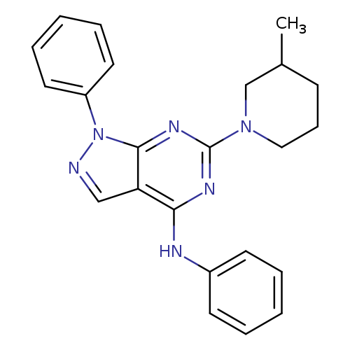 6-(3-methylpiperidin-1-yl)-N,1-diphenyl-1H-pyrazolo[3,4-d]pyrimidin-4-amine