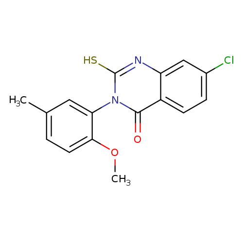 7-CHLORO-2-MERCAPTO-3-(2-METHOXY-5-METHYLPHENYL)QUINAZOLIN-4(3H)-ONE