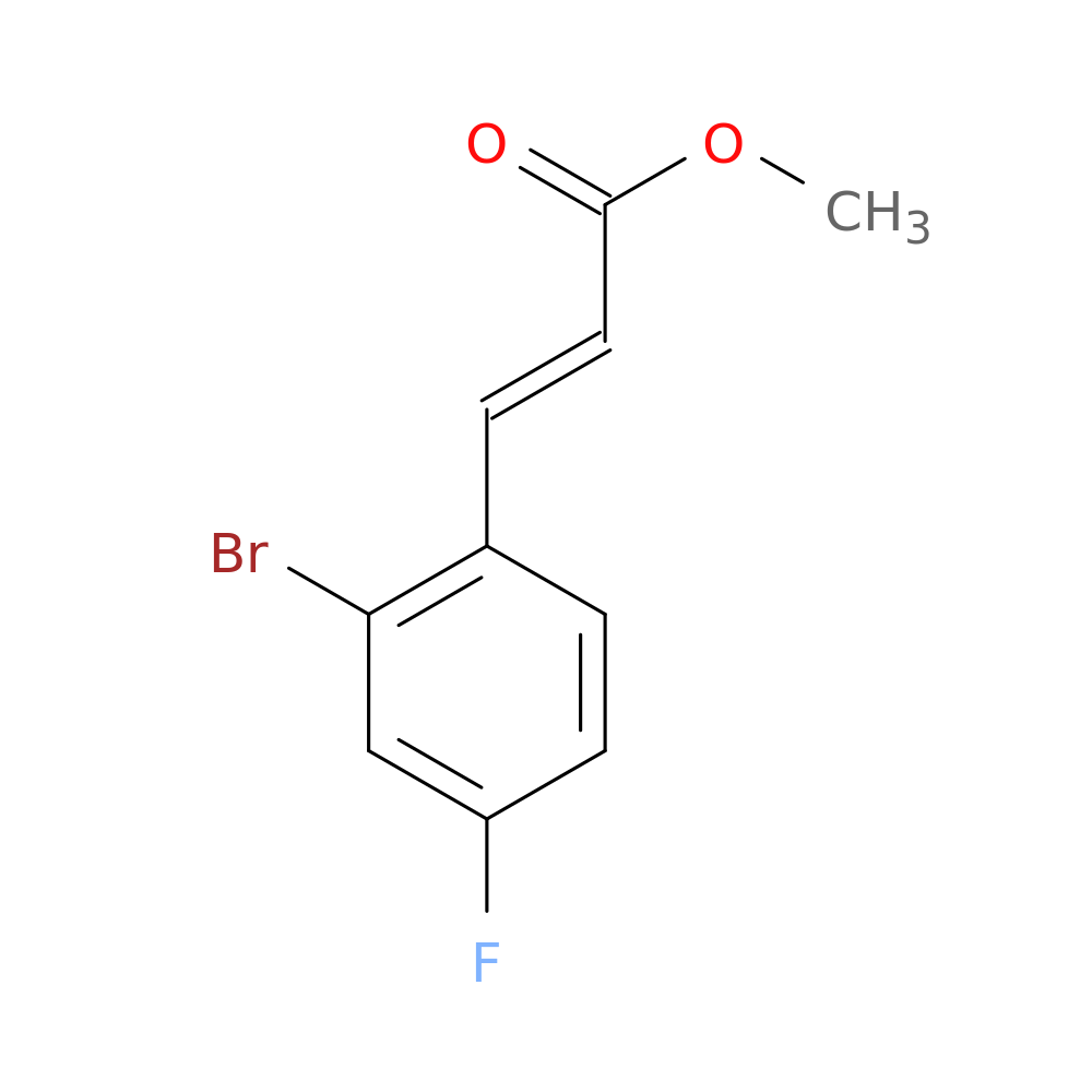 (2E)-3-(2-Bromo-4-fluorophenyl)-2-propenoic acid, methyl ester