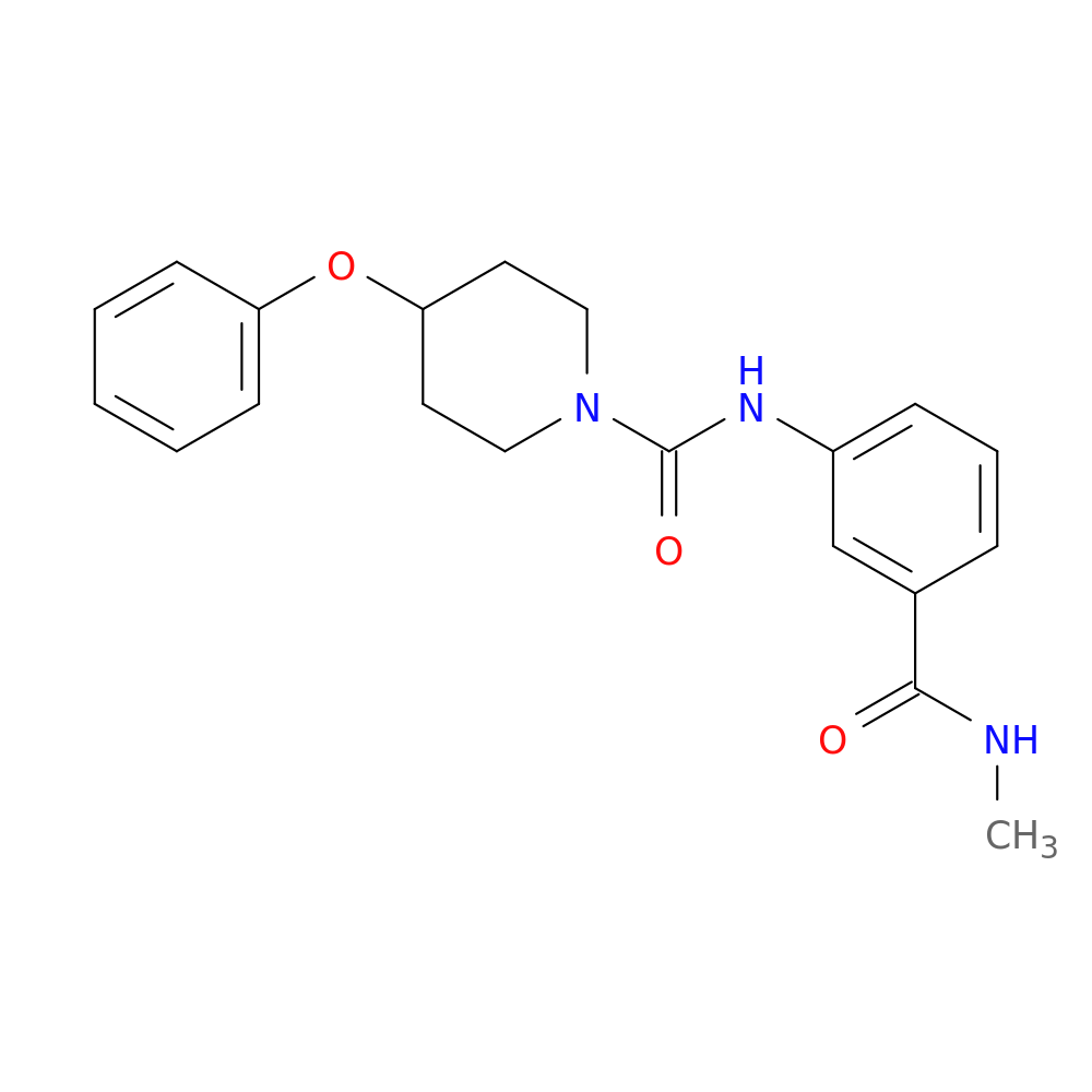 N-[3-(methylcarbamoyl)phenyl]-4-phenoxypiperidine-1-carboxamide