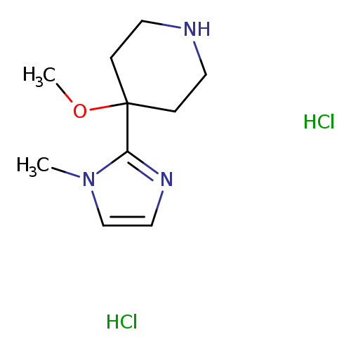 4-Methoxy-4-(1-methyl-1H-imidazol-2-yl)piperidine dihydrochloride