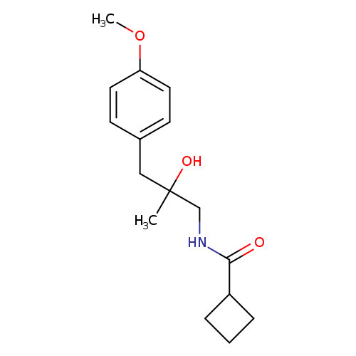 N-[2-hydroxy-3-(4-methoxyphenyl)-2-methylpropyl]cyclobutanecarboxamide