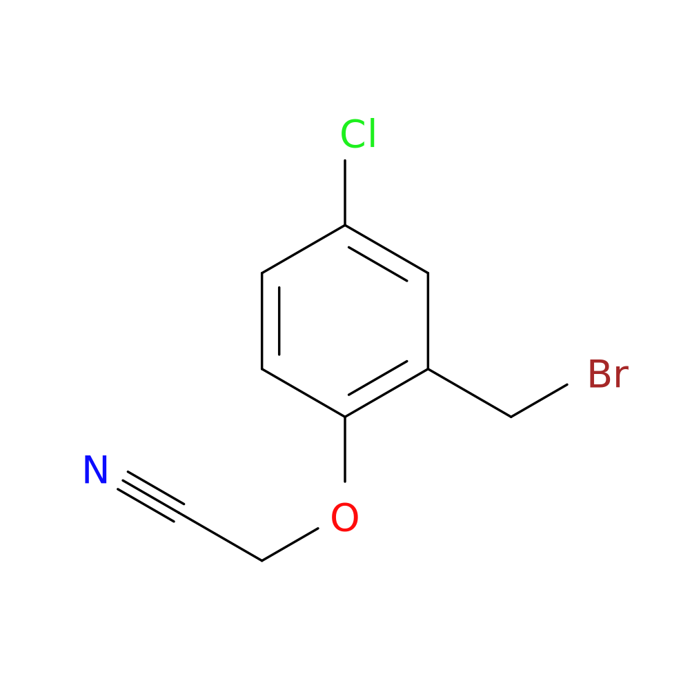 2-[2-(bromomethyl)-4-chlorophenoxy]acetonitrile