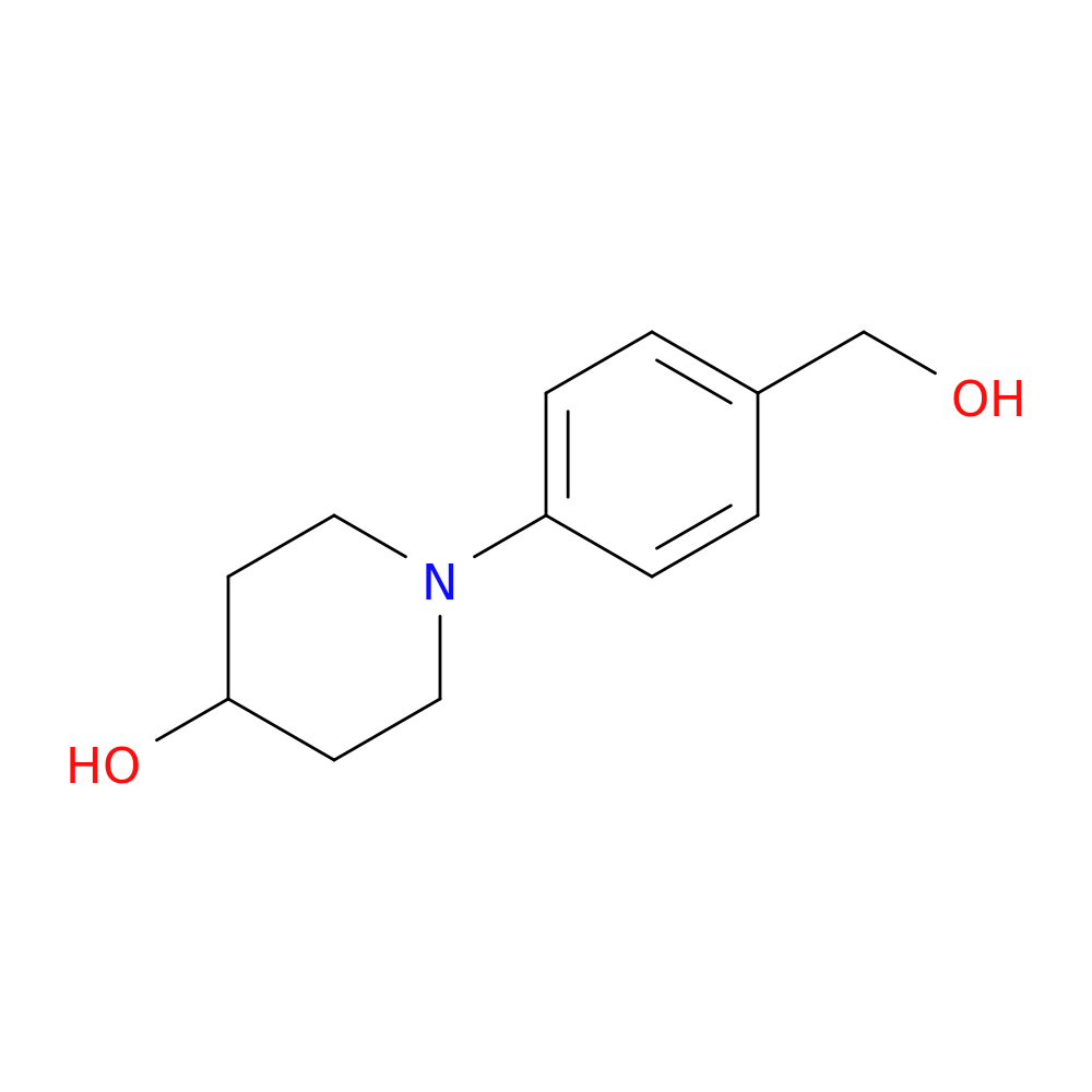 1-(4-Hydroxymethylphenyl)piperidin-4-ol