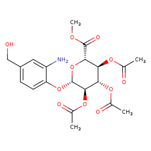 (2S,3R,4S,5S,6S)-2-[2-Amino-4-(hydroxymethyl)phenoxy]-6-(methoxycarbonyl)tetrahydro-2H-pyran-3,4,5-triyl Triacetate
