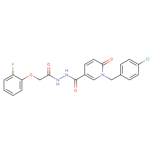 N'-{1-[(4-chlorophenyl)methyl]-6-oxo-1,6-dihydropyridine-3-carbonyl}-2-(2-fluorophenoxy)acetohydrazide