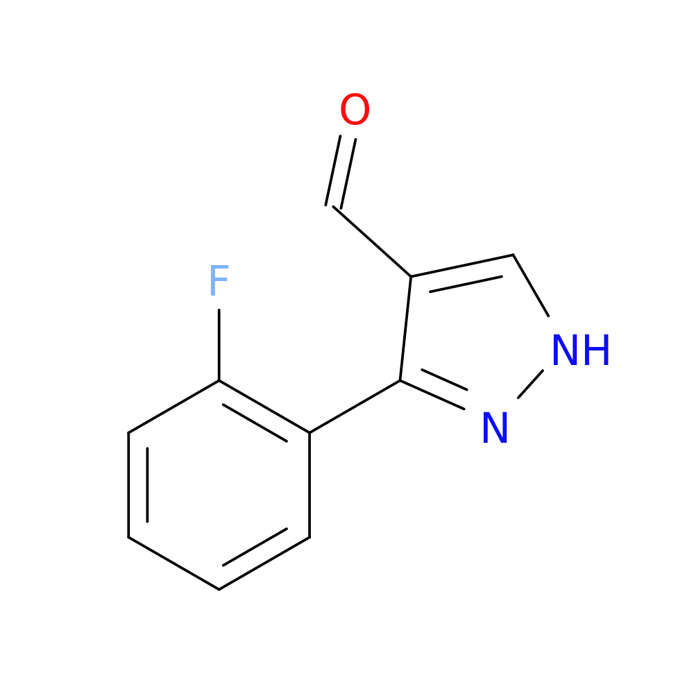 3-(2-fluorophenyl)-1H-pyrazole-4-carbaldehyde