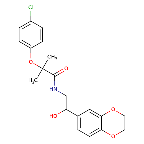 2-(4-chlorophenoxy)-N-[2-(2,3-dihydro-1,4-benzodioxin-6-yl)-2-hydroxyethyl]-2-methylpropanamide