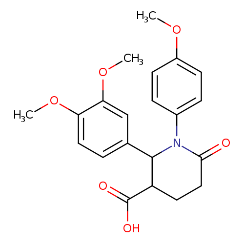 2-(3,4-Dimethoxyphenyl)-1-(4-methoxyphenyl)-6-oxopiperidine-3-carboxylic acid