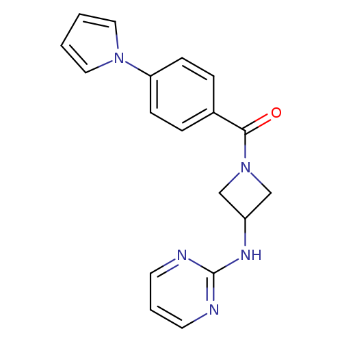 N-{1-[4-(1H-pyrrol-1-yl)benzoyl]azetidin-3-yl}pyrimidin-2-amine