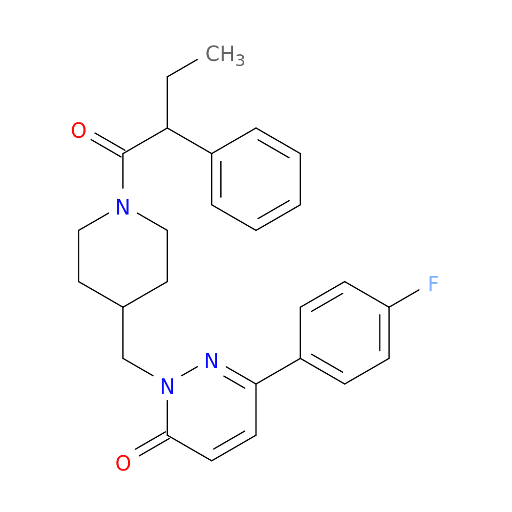 6-(4-fluorophenyl)-2-{[1-(2-phenylbutanoyl)piperidin-4-yl]methyl}-2,3-dihydropyridazin-3-one