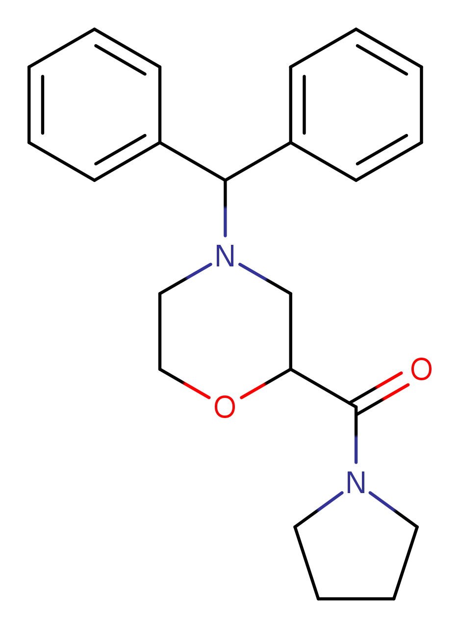 4-(diphenylmethyl)-2-(pyrrolidine-1-carbonyl)morpholine