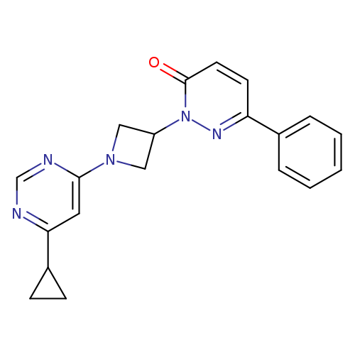 2-[1-(6-cyclopropylpyrimidin-4-yl)azetidin-3-yl]-6-phenyl-2,3-dihydropyridazin-3-one