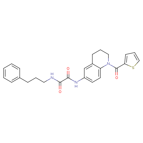N'-(3-phenylpropyl)-N-[1-(thiophene-2-carbonyl)-1,2,3,4-tetrahydroquinolin-6-yl]ethanediamide