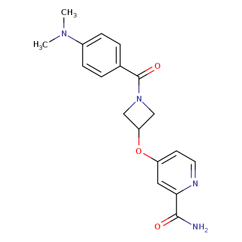 4-({1-[4-(dimethylamino)benzoyl]azetidin-3-yl}oxy)pyridine-2-carboxamide