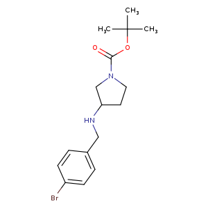 tert-butyl 3-{[(4-bromophenyl)methyl]amino}pyrrolidine-1-carboxylate