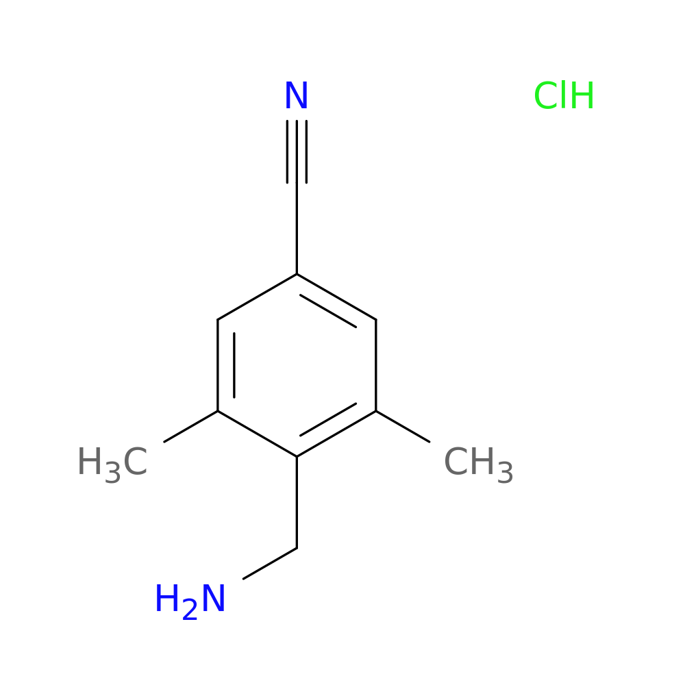 4-(aminomethyl)-3,5-dimethylbenzonitrile hydrochloride