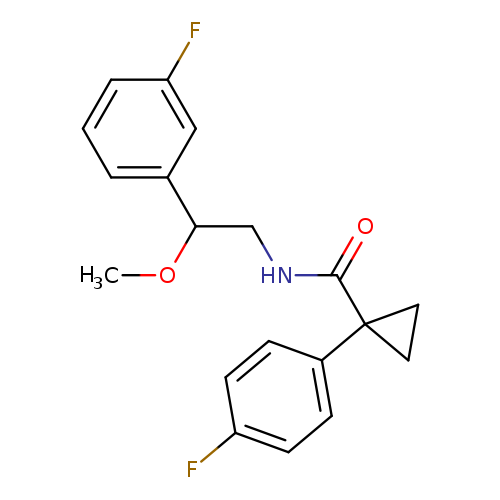 1-(4-fluorophenyl)-N-[2-(3-fluorophenyl)-2-methoxyethyl]cyclopropane-1-carboxamide
